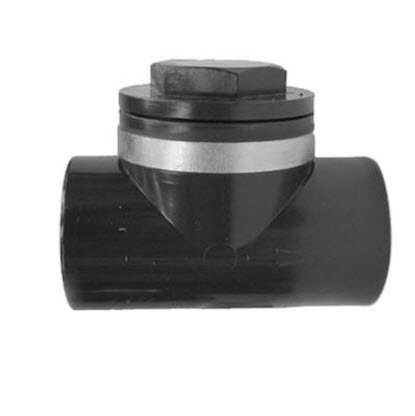 pvc terugslagklep 40 mm met ontstoppingsdeksel afbeelding 2
