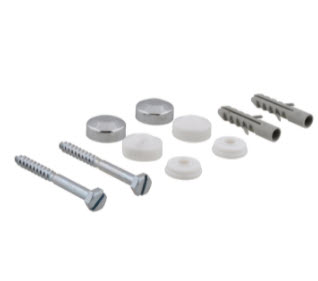 potschroefset (2 schroeven) messing 6*70mm