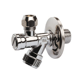 hoekstopkraan / 1/2 bui.dr. x 10 mm knel (3/8  bui.dr.) / met filte afbeelding 2