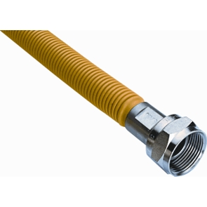 gasslangset gastec qa 75 cm rvs flexibel afbeelding 2