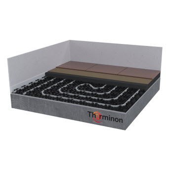 noppenplaat + 35 mm isolatie (1000x1000x53 mm) per plaat (10 p/pak) afbeelding 2