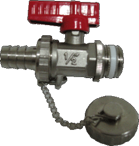 sanitherm vul en aftapkraan 1/2 chroom