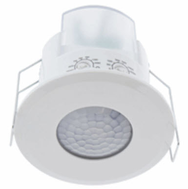 Klemko Aanwezigheiddetector plafond Inbouw PIR LED 800W licht automatisch aan tijd instelbaar (870470)