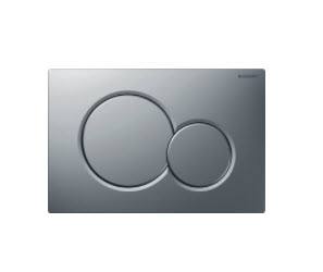 geberit bedieningspl sigma01 2-toets mat chroomd gelakt afbeelding 2