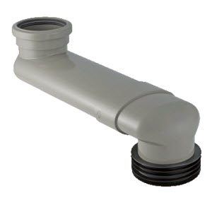 Geberit sprongbocht PVC 90/110mm grijs afbeelding 2