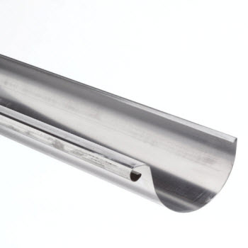 zinken mastgoot 37 p/mtr (l =3mtr) diam. 170 mm 0.8 dik afbeelding 2