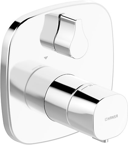 hansaliving thermostatisch afbouwdeel bluebox. omstel. softedge rozet afbeelding 2