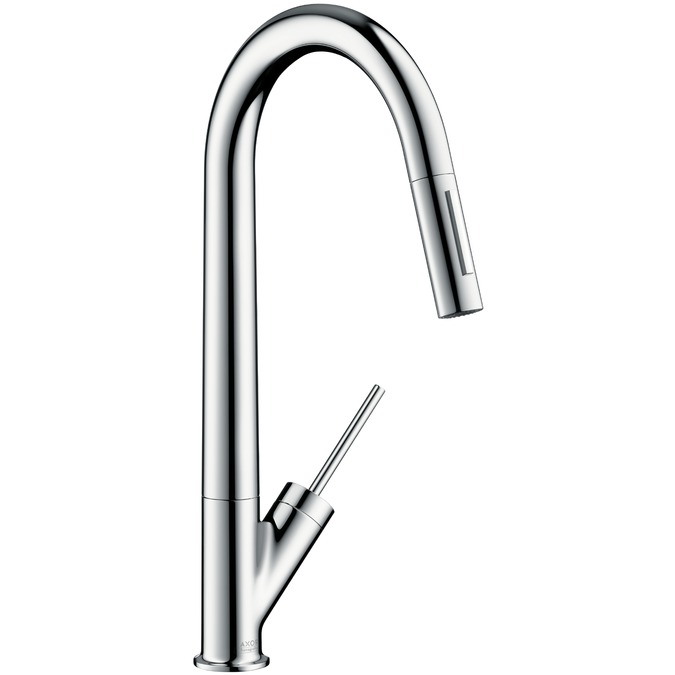 hg ax starck keukenmengkraan met uittr. vuistd. 10821000 chroom afbeelding 1