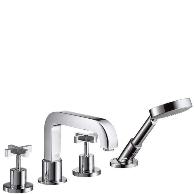 hg axor citterio 4-gats badr.mkr.m/kruisgrepen 39445000 chroom afbeelding 2