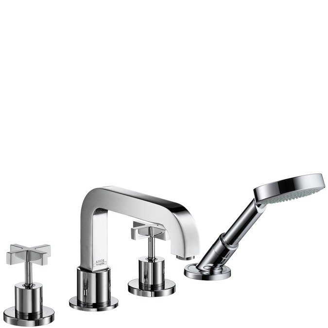 hg axor citterio 4-gats tegelr.mkr.m/kruisgrepen 39453000 chroom afbeelding 2