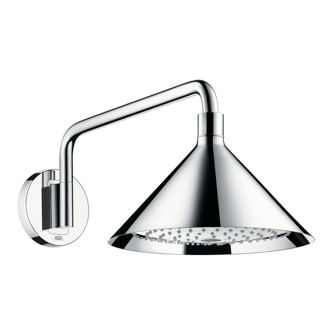 hansgrohe ax hoofddouche 240 2jet met douche-arm designed by front afbeelding 2