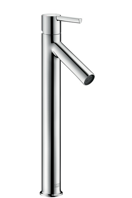 hansgrohe ax starck highriser wastafelkraan 360 rechte greep 5 l/min zonder waste chroom afbeelding 1