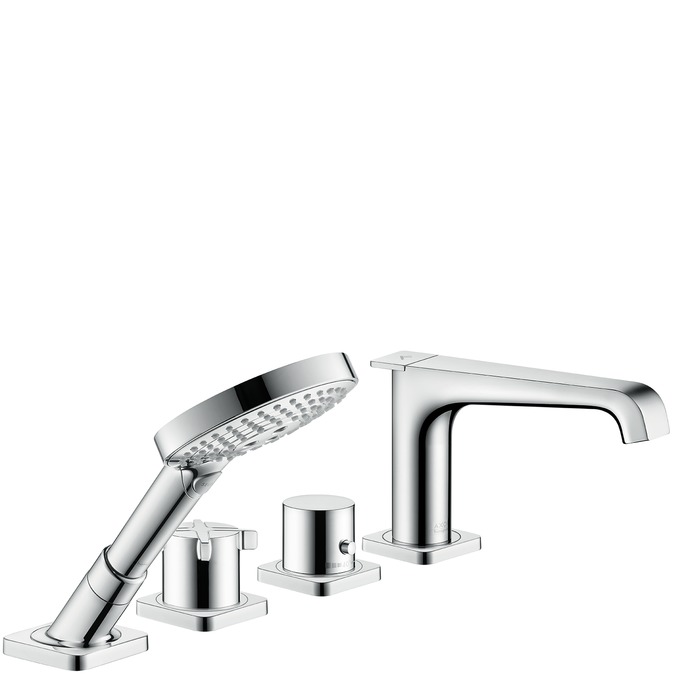 hansgrohe ax citterio e afbouwdeel 4-gats tegelrandthermostaat afbeelding 2