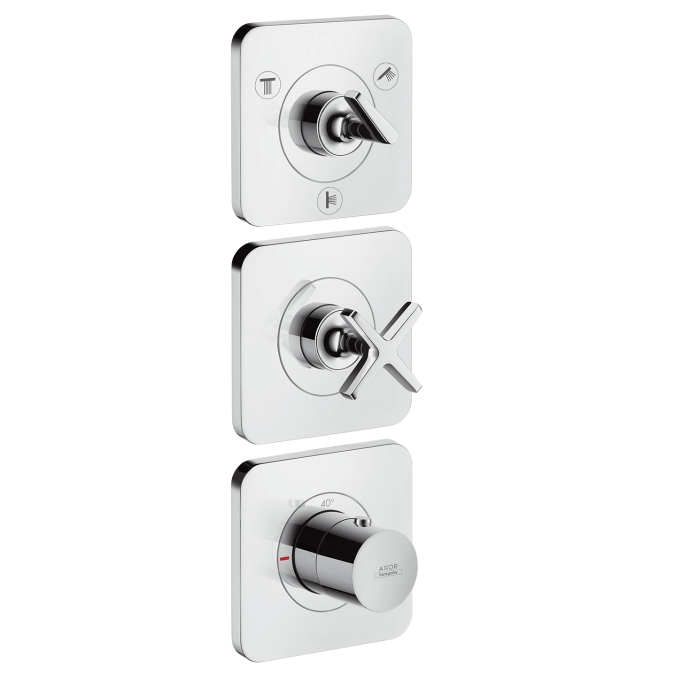 hansgrohe ax citterio e afbouwdeel thermostaatmodule 38x12 chr. 3 functies afbeelding 3