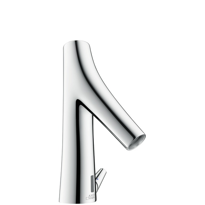 hansgrohe ax starck organic wastafelkraan elektronisch met netspanning en greep afbeelding 1