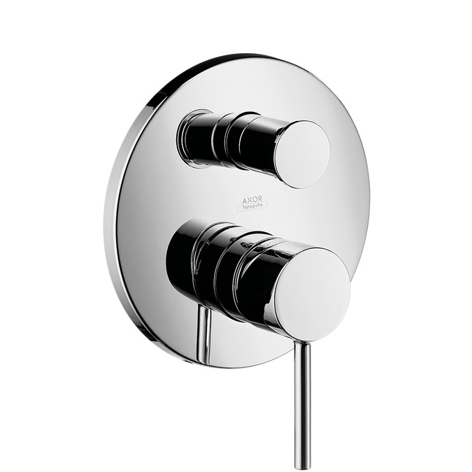 axor starck puro eengreeps kleurset inbouw badmeng 10418000 chroom afbeelding 3