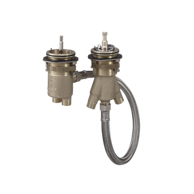 hansgrohe basisgarnituur voor 2-gats badrandtherm. 13550180 afbeelding 3