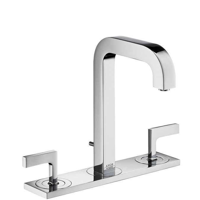 hg axor citterio 3-gats wt.mkr.m/rechte grepen pl. 39136000 chroom afbeelding 2