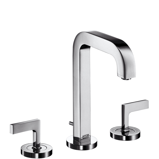 hg axor citterio 3-gats wt.mkr.m/rechte grepen 39135000 chroom afbeelding 1