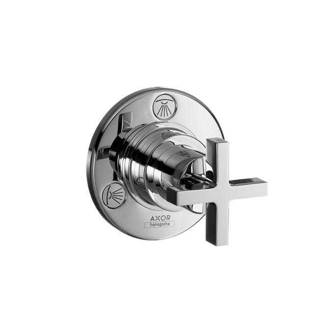 hg axor citterio klst quattro/trio m/kruisgreep 39925000 chroom afbeelding 3