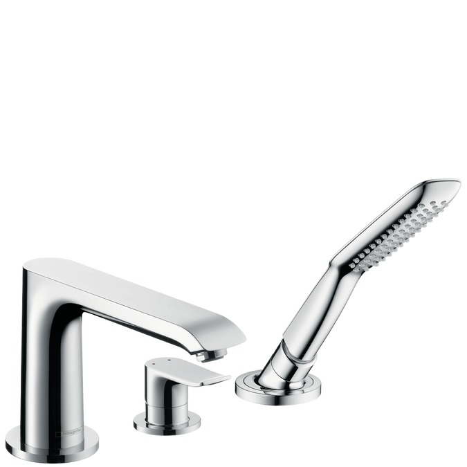 hansgrohe metris afbouwdeel 3gats badrandmengkraan 31190000 chroom afbeelding 2