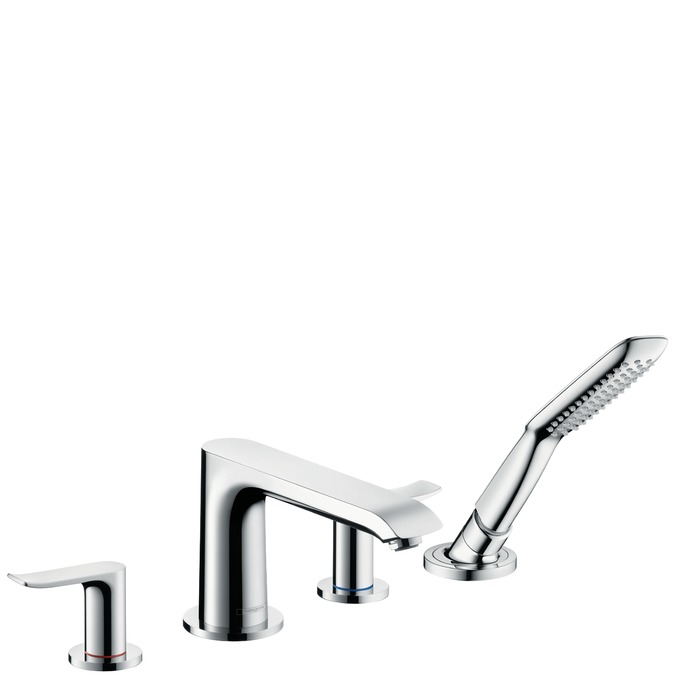 hansgrohe metris afbouw 4gats badrandmengkraan 31442000 chroom afbeelding 2