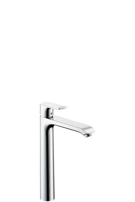 hansgrohe metris highriser 260 wastafelkr. z/waste 31184000 onderzijde uitloop=26cm afbeelding 1