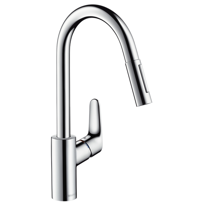 hansgrohe focus kmk + uittrekbare vuistdouche