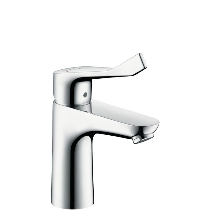 hansgrohe focus care wastafelmengkr.lange hendel 31915000 chroom (zonder waste) hendel 121mm afbeelding 2