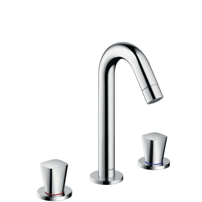hansgrohe logis 150 3-gats wastafelmengkraan met waste chroom afbeelding 1