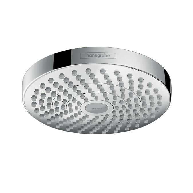 hansgrohe croma select s 180 2jet hoofddouche chroom ecosmart zonder douche-arm afbeelding 2