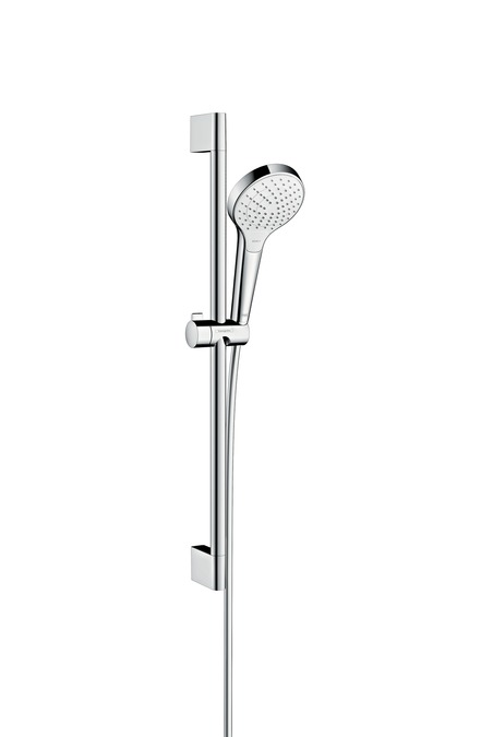 hansgrohe croma select s vario ecosmart / unicaæcrometta glijstangset 65 cm wit/chroom afbeelding 2