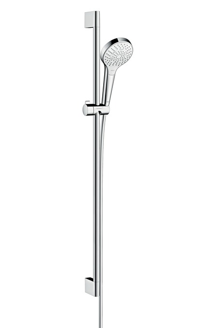 hansgrohe croma select s multi ecosmart glijstangset 90 cm wit/chroom afbeelding 2