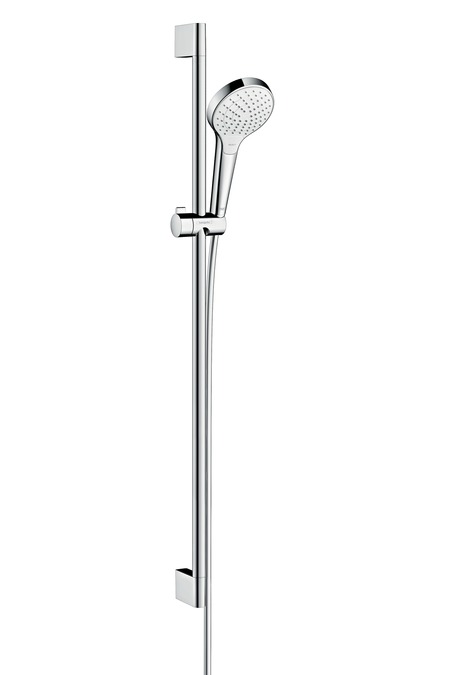hansgrohe croma select s vario ecosmart glijstangset 90 cm wit/chroom afbeelding 1