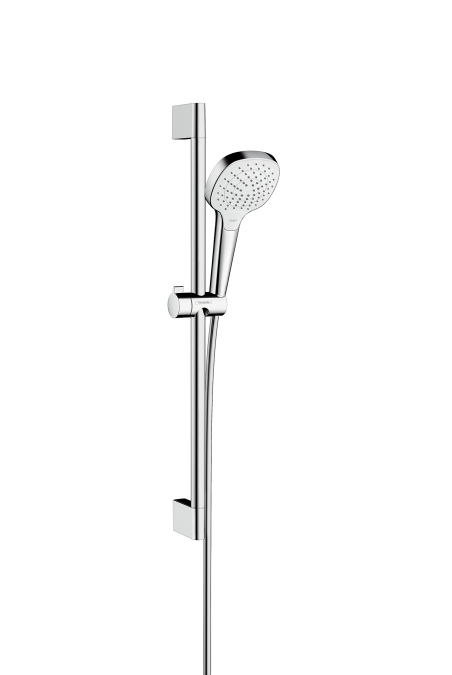 hansgrohe croma select e vario ecosmart glijstangset 65 cm wit/chroom afbeelding 2