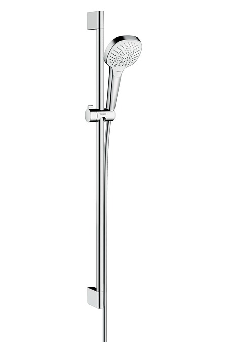 hansgrohe croma select e multi ecosmart glijstangset 90 cm wit/chroom afbeelding 1