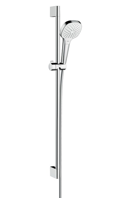 hansgrohe croma select e vario ecosmart glijstangset 90 cm wit/chroom afbeelding 2
