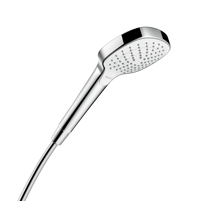 hansgrohe croma select e vario ecosmart handdouche wit/chroom afbeelding 3