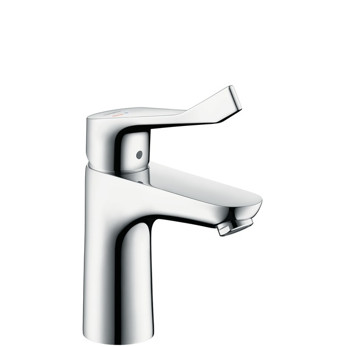 hansgrohe focus 100 care coolstart wastafelmengkraan met waste chroom afbeelding 2