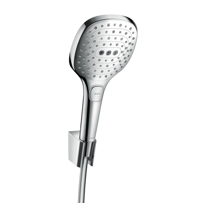 hansgrohe raindance select e 120 porters badset doucheslang 160 cm chroom afbeelding 3