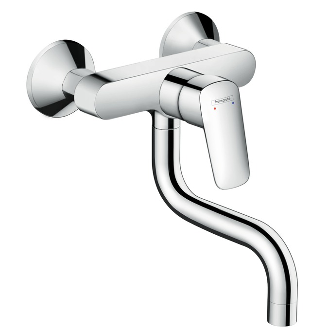 hansgrohe logis 1gr kmk wanduitvoering chroom afbeelding 1