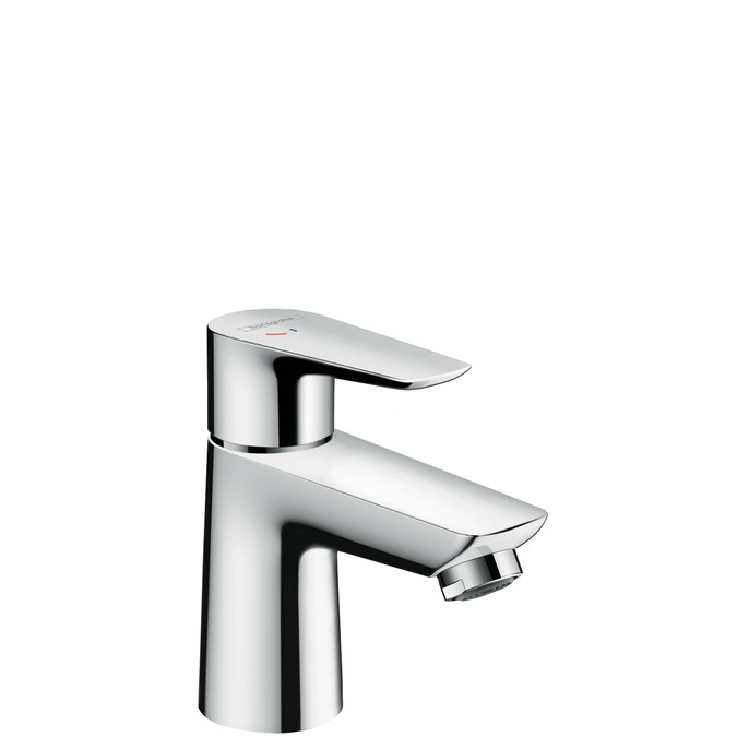 hansgrohe talis e eengreeps wastafelmengkraan 80 coolstart met wastegarnituur afbeelding 1