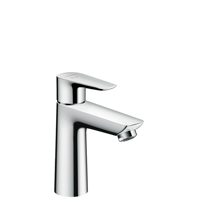 hansgrohe talis e eengreeps wastafelmengkraan 110 coolstart met wastegarnituur afbeelding 2