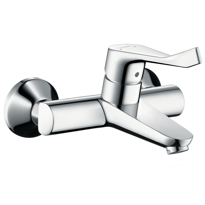 hansgrohe focus care eengreeps opbouw wandmengkr. 31913000 chroom met verlengde greep afbeelding 2