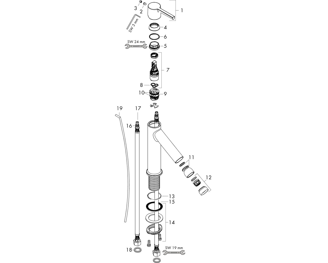 axor starck 210 bidetmengkraan afbeelding 3