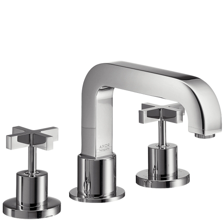 hansgrohe axor citterio 3-gats badrndmengkraan met kruisgrepen afbeelding 3