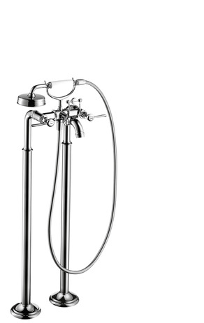 hansgrohe axor montreux afbouwdeel tweegreeps staande badmengkraan chroom afbeelding 3