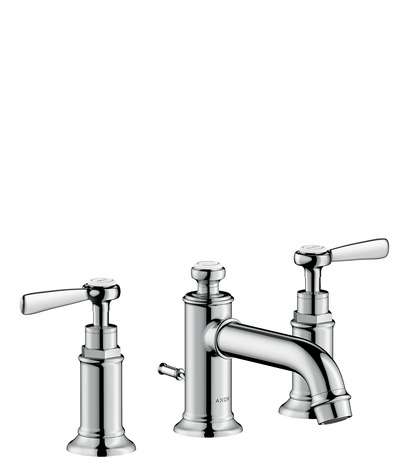 hansgrohe axor montreux 3-gats wastafelmengkraan 30 met wastegarnituur chroom afbeelding 3