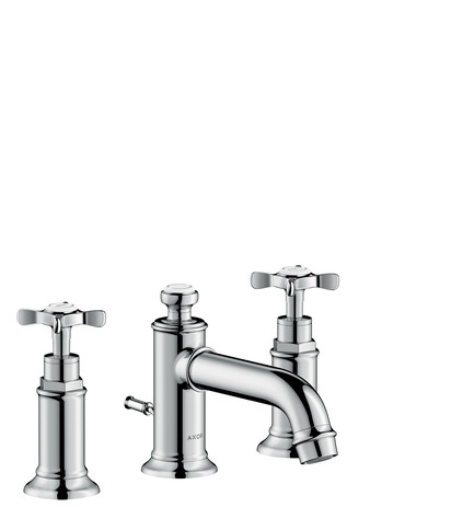 hansgrohe axor montreux 3-gats wastafelmengkraan 30 met wastegarnituur chroom afbeelding 3