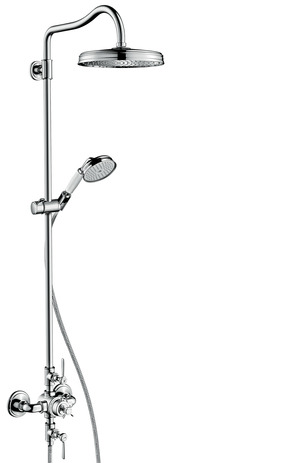 hansgrohe axor montreux showerpipe met 1jet hoofddouche en thermostaat chroom afbeelding 2